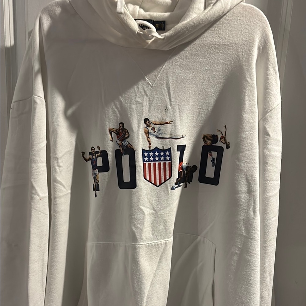 🦸♂️Big & Tall -Ralph Lauren White Hoodie
